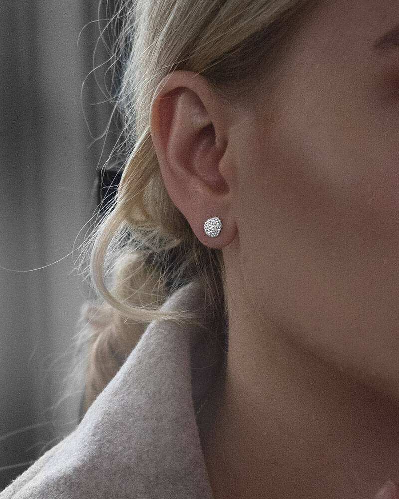 Stardust drop Oorbel Zilver