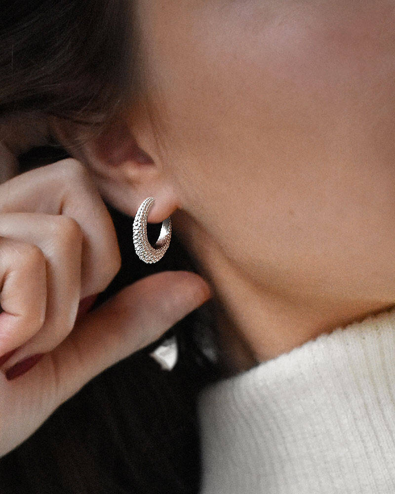 Stardust hoops Zilver