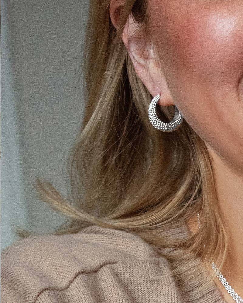 Stardust hoops Zilver