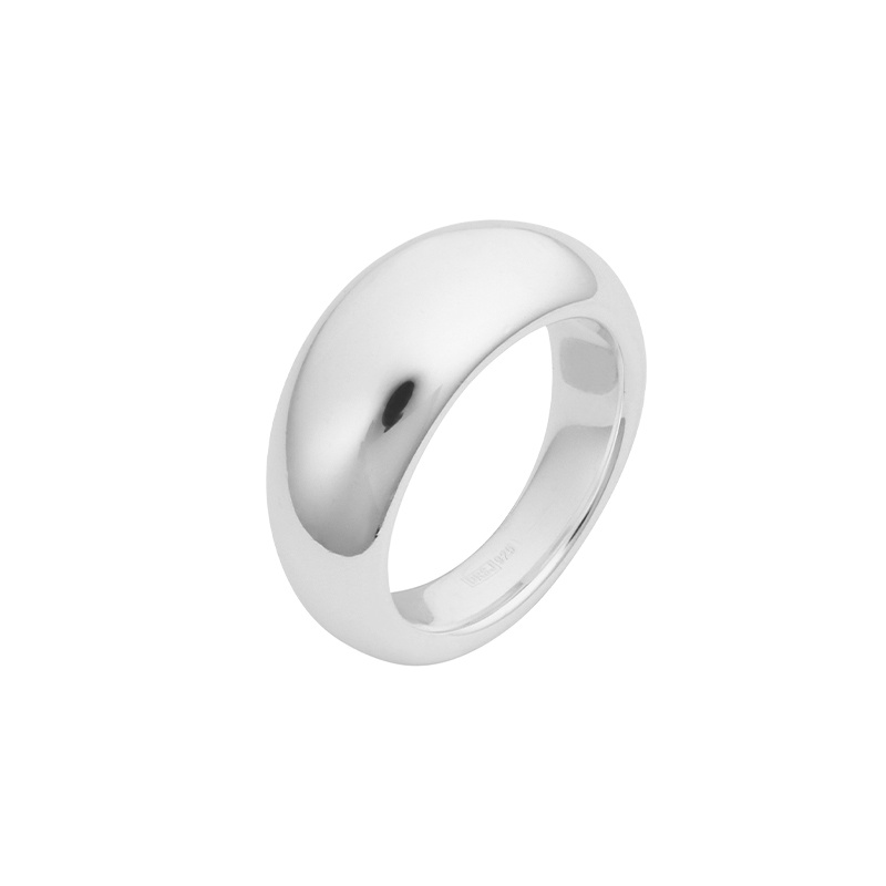 Stardust grande ring polished Zilver