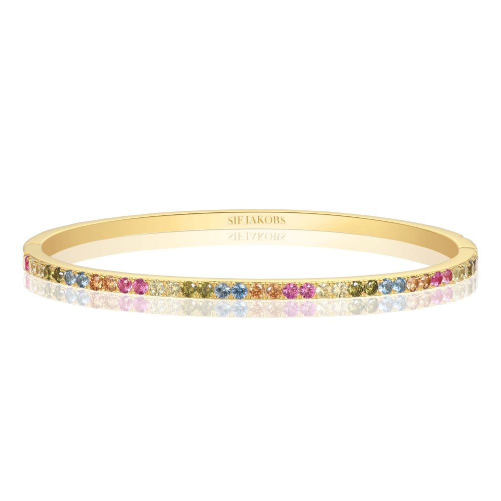 Ellisse - 18k Goudpläterad, med multifärgade zirkoner Armbanden