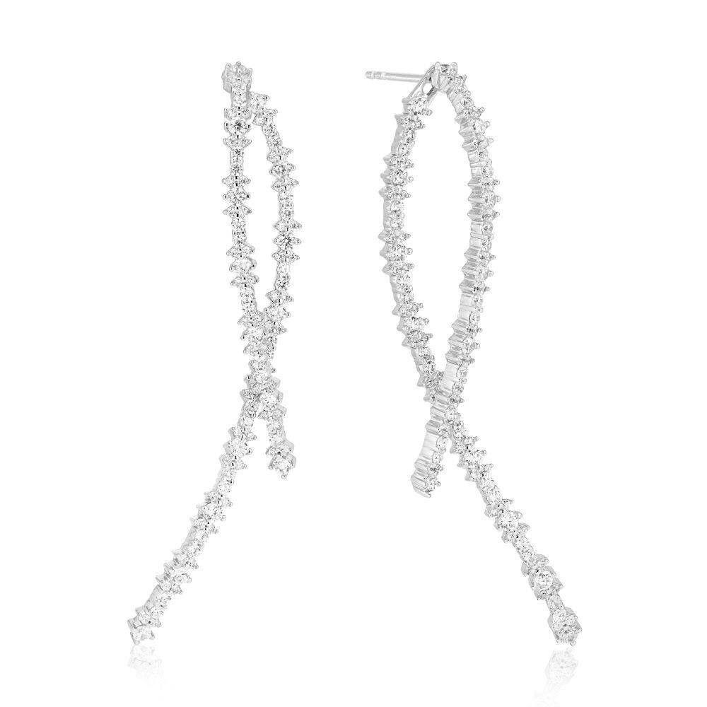 LIVIGNO LUNGO EARRINGS Zilver