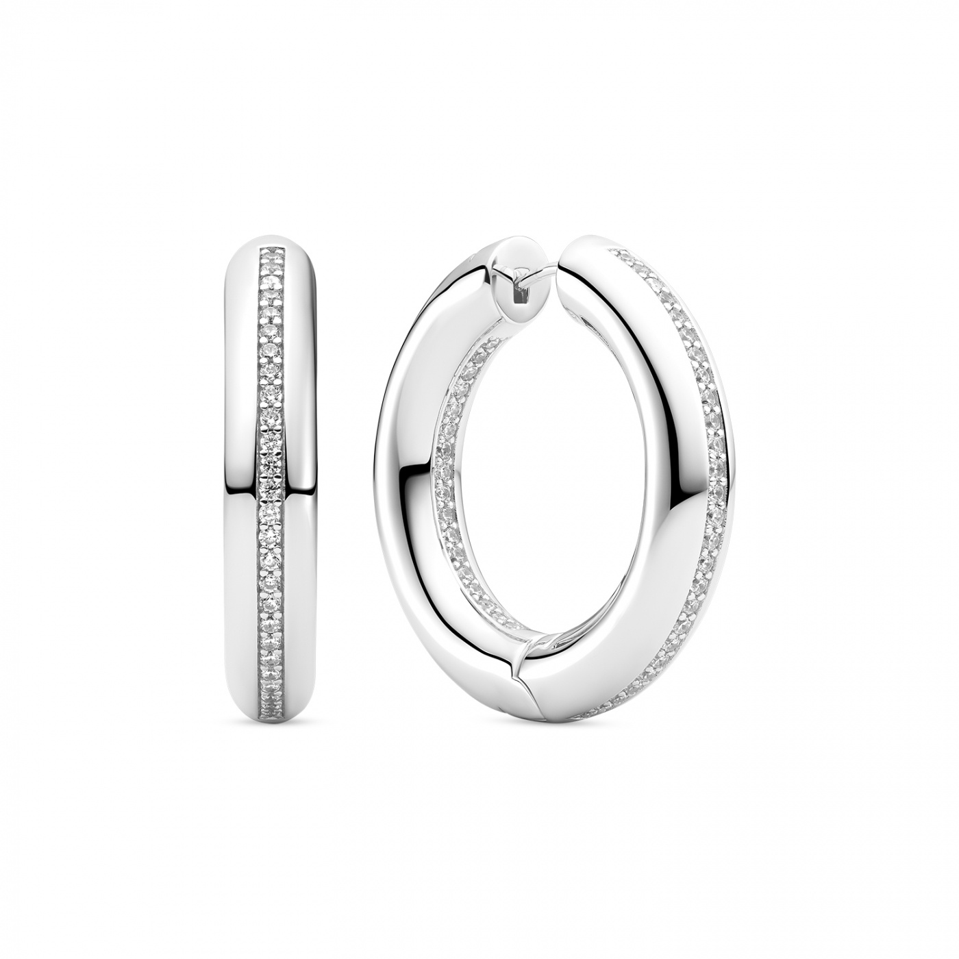 PALERMO MEDIO EARRINGS Silver