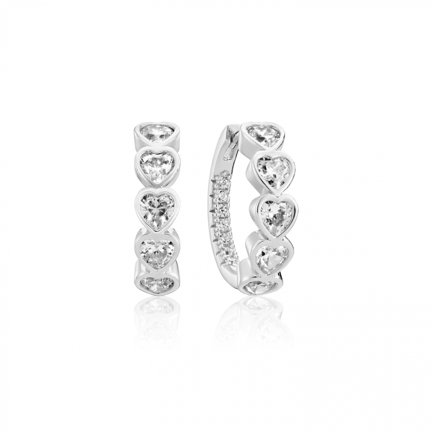 AMORINO CREOLO EARRINGS Zilver