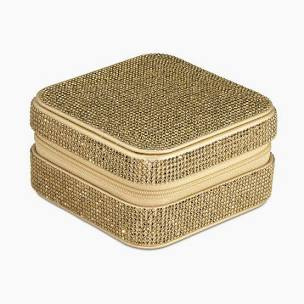 SPARKLY GOLD JEWELLERY TRAVEL BOX