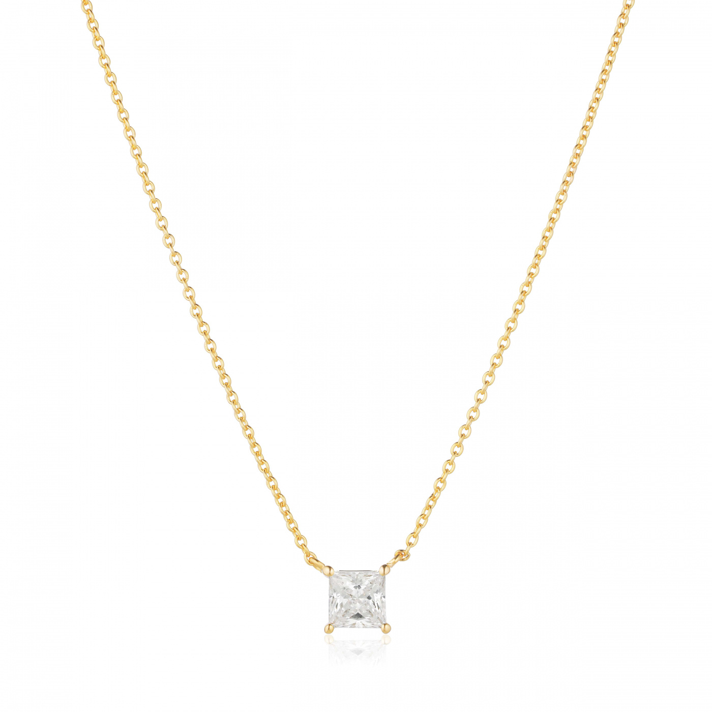 ELLERA QUADRATO Kettingen Vita Zirkoner Goud