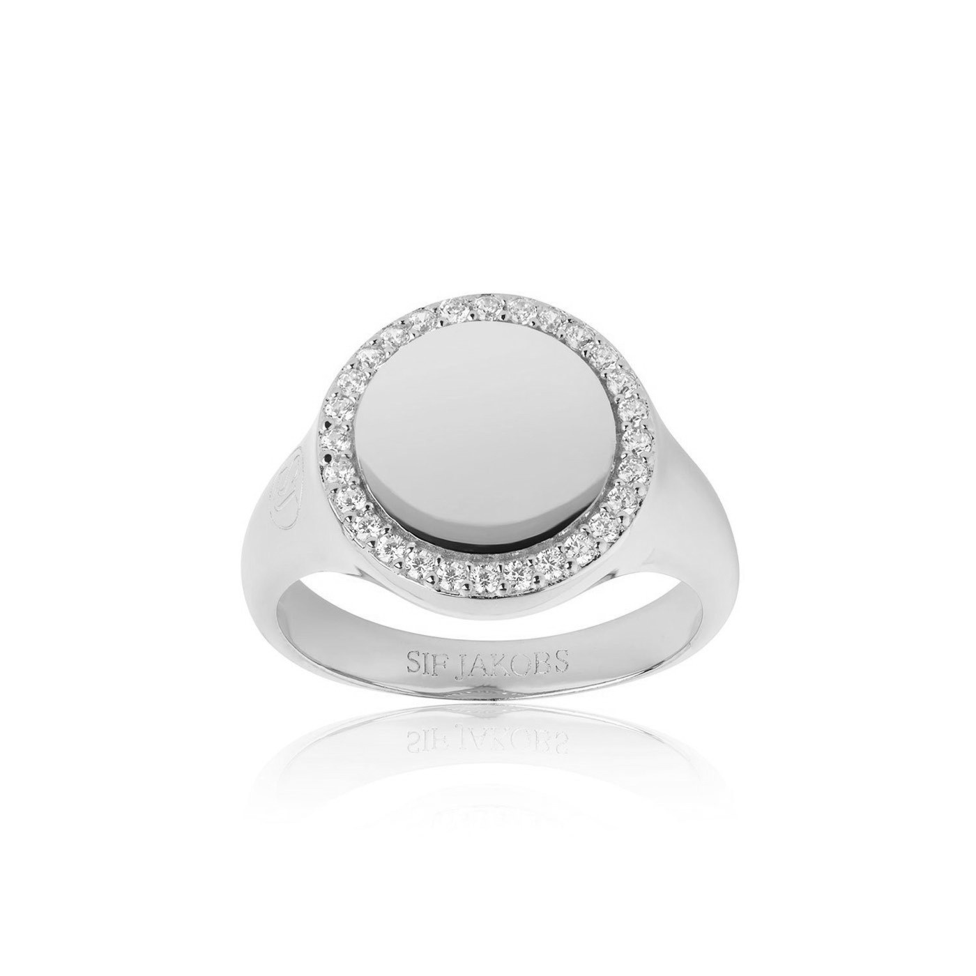 FOLLINA GRANDE ring witte Zirkoner (Zilver)