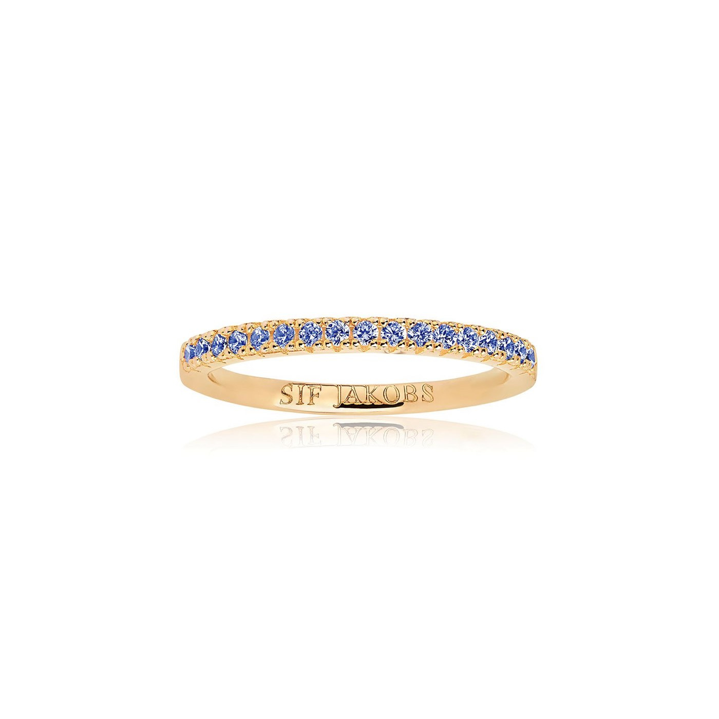 ELLERA ring blauw Zirkoner (goud)