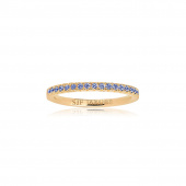 ELLERA ring blauw Zirkoner (goud)