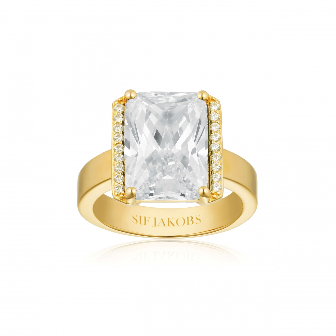 ROCCANOVA ALTRO GRANDE Ring Vita Zirkoner Goud