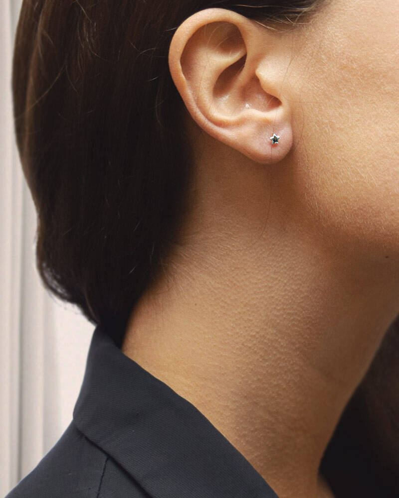 Stella Nova drop Oorbel Zilver