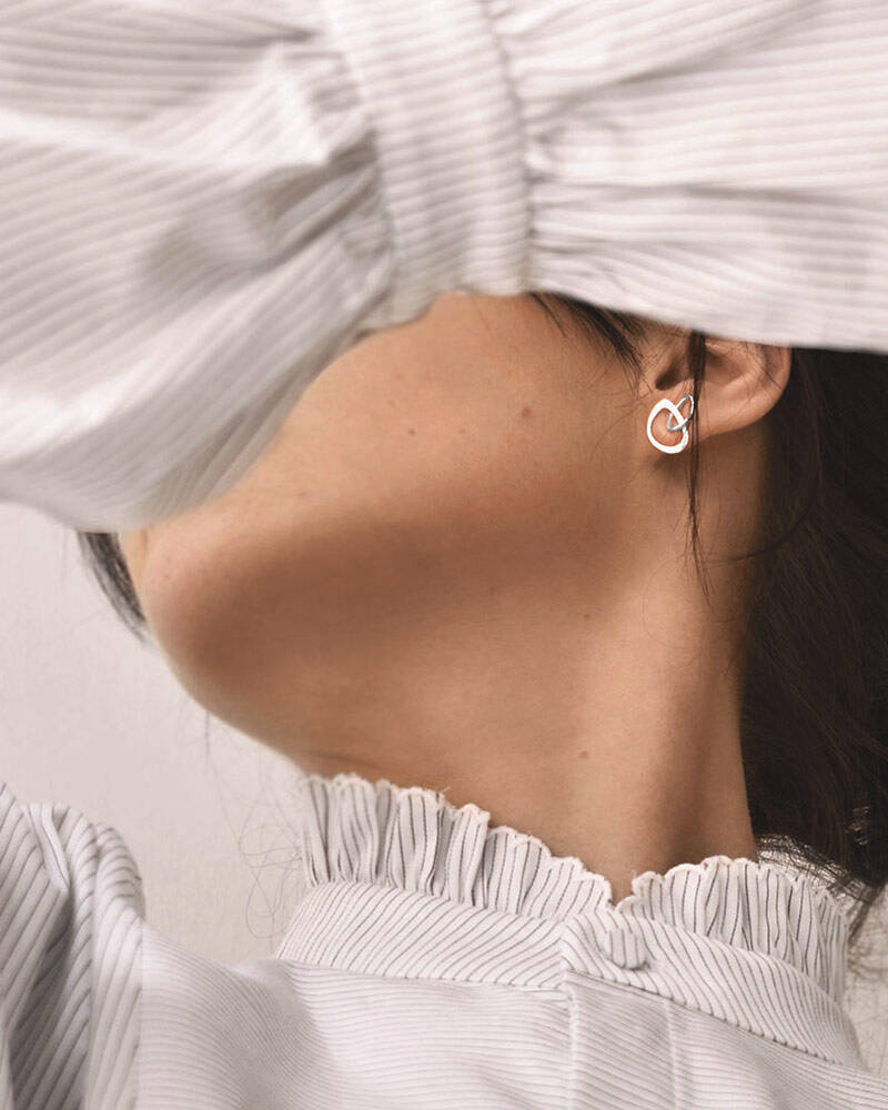 Together medium Oorbel Zilver