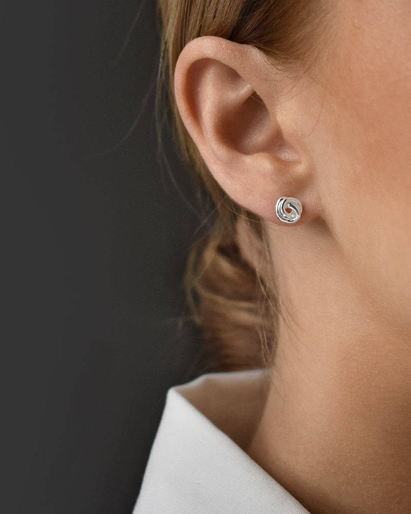 Unity drop Oorbel Zilver