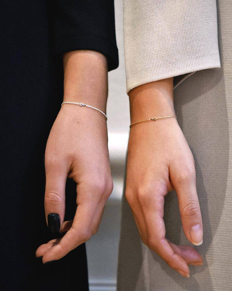 Women Unite drop Armbanden Zilver