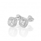 Glamorous Earrings studs Silver